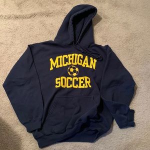 University of Michigan soccer sweatshirt/hoodie